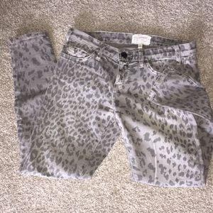 Current/ Elliot sz 27 Ankle skinny jeans-gr/leop